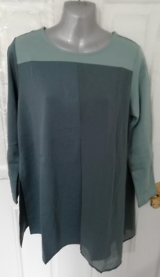 Marla Wynne Lagenlook Gr. S altrosa stretchig Lagenlook Bluse Top NEU lang