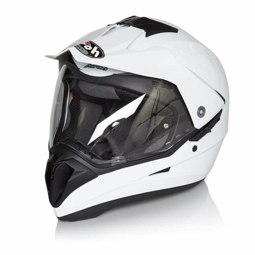 Airoh S5 On/Off Road Enduro MX Motocross Dual Motorcycle Helmet - Gloss White - Picture 1 of 6