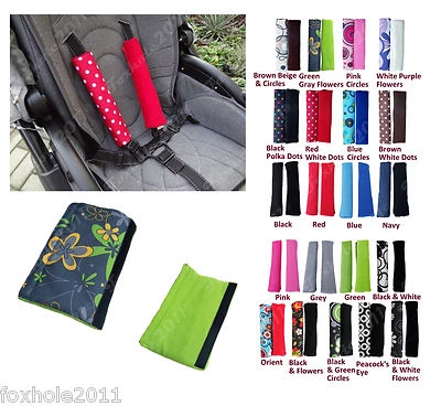 "Auto und Kinderwagen Sicherheitsgurt Schulterbezug Gurt Pad Pad Pads ""zweiseitig"