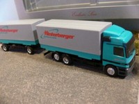 1/87 Herpa Mb Actros Hinterberger Wechsel Planen Hz 243858