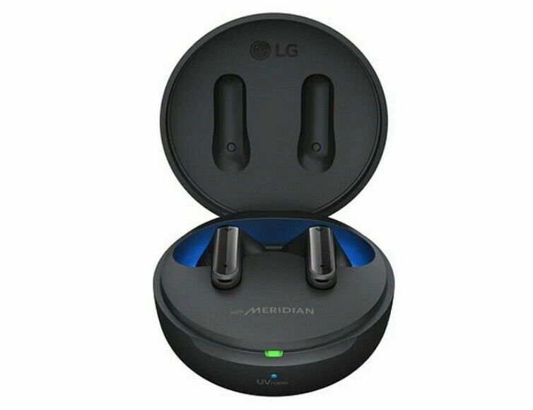 LG Tone Free Tone-TFP8 Wireless v5.2 Active Noise Canceling UV Nano FedEx /Black - Image 2 of 4