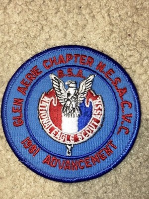 Boy Scout BSA 1981 Clinton Valley Michigan Council NESA Glen Aerie Chapter Patch