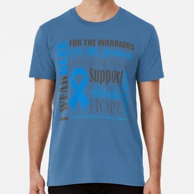 I Wear Blue For Huntington's Disease Support Research And Advocate S-5XL T-Shirt