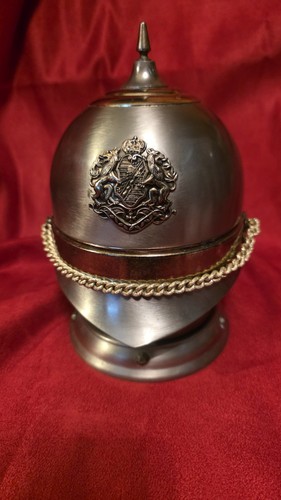 German Pickelhaube Spiked Helmet MUSIC BOX Royal Crest 