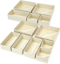 Drawer Organizer Clothes, 12 Pack Dresser Organizer, Foldable Closet Organizers