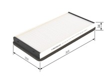 INNENRAUMFILTER POLLENFILTER FÜR PORSCHE 911 (997) - BOSCH 1 987 432 200
