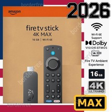 AMAZON FIRE TV Stick 4K MAX, Wi-Fi 6E, 2.0 GHz, 16GB/ALEXA Voice Remote Enhanced