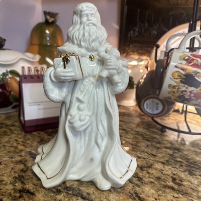 CENTURION COLLECTION Holiday Old World Santa Claus Porcelain Bisque Gold Accent