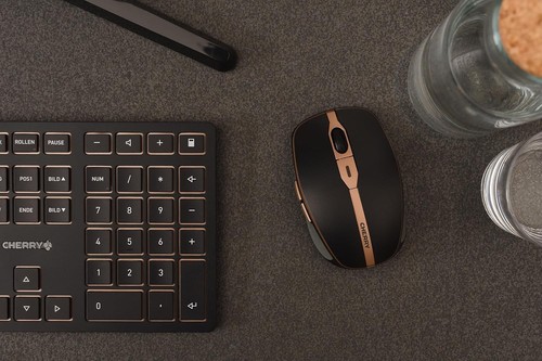 CHERRY DW 9100 SLIM, Wireless Desktop Set, UK Layout (QWERTY), Bluetooth & 2.4 G - Afbeelding 6 van 6