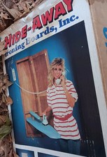 Vintage Hide-Away Wall Mount Ironing Board NOS Folding Cabinet USA Made