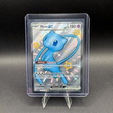 Mew EX Pokemon Destino Paldeo 216/091 Lucido Ultra Raro Full Art Holo SV NM