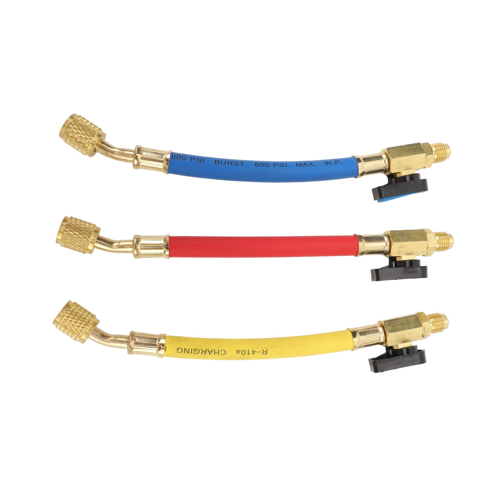 Color Coded Refrigerant Hoses With Ball Valves For HVAC Maintenance Trending
