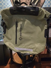 Earth Pak 35L Waterproof Dry Bag Backpack - Green - Boating, Fishing, Kayaking