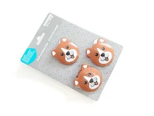 SET OF 3 POWER CLIPS® MULTI-PURPOSE CLIPS DOGS TOYS CRAFTS PAPER CHIPS BROWN