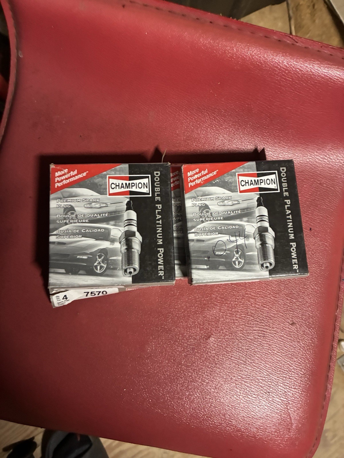 8 Champion 7570 Double Platinum Spark Plugs - 2 pack - 8 plugs