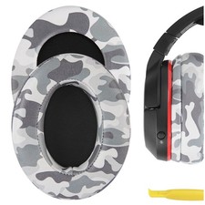 Geekria Protein Leather Ear Pads for Turtle Beach Stealth 400 Headphones Camo 