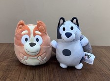 Squishmallows 5 Bingo Dog Muffin 6 Disney Bluey Plush New Nwt KellyToy Set