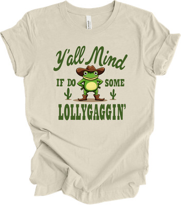 Y'all Mind If I Do Some Lollygaggin' Funny Frog Meme Y2k Gifts T-shirt