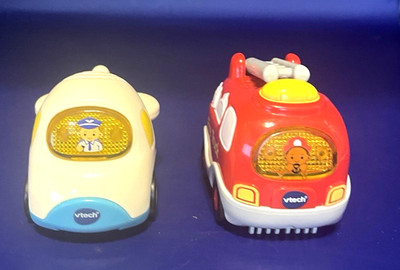 VTech Go Go Smart Wheels Vehicles Fire Truck, and Plane Works Tested Set of 2