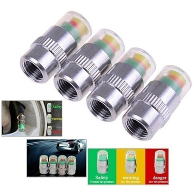 #ad 4* Car Auto Tire Tyre Air Pressure Valve Stem Caps Sensor Indicator Alert USA $5.99