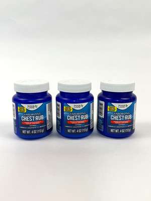 Personal Care Vaporizing Chest Rub 4oz x3 Cough Suppressant Cold Relief (3 Pack)