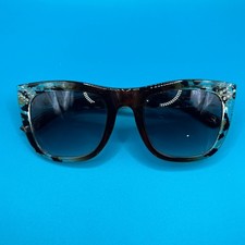 Jessica Simpson Leopard Rhinestone Frame Cat Eye Sunglasses UEJS0409-R