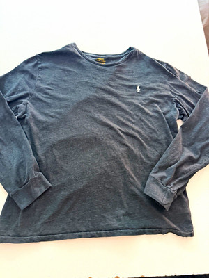 Polo Ralph Lauren Jersey Longsleeve Schwarz Herren XL Pony Logo Old Money