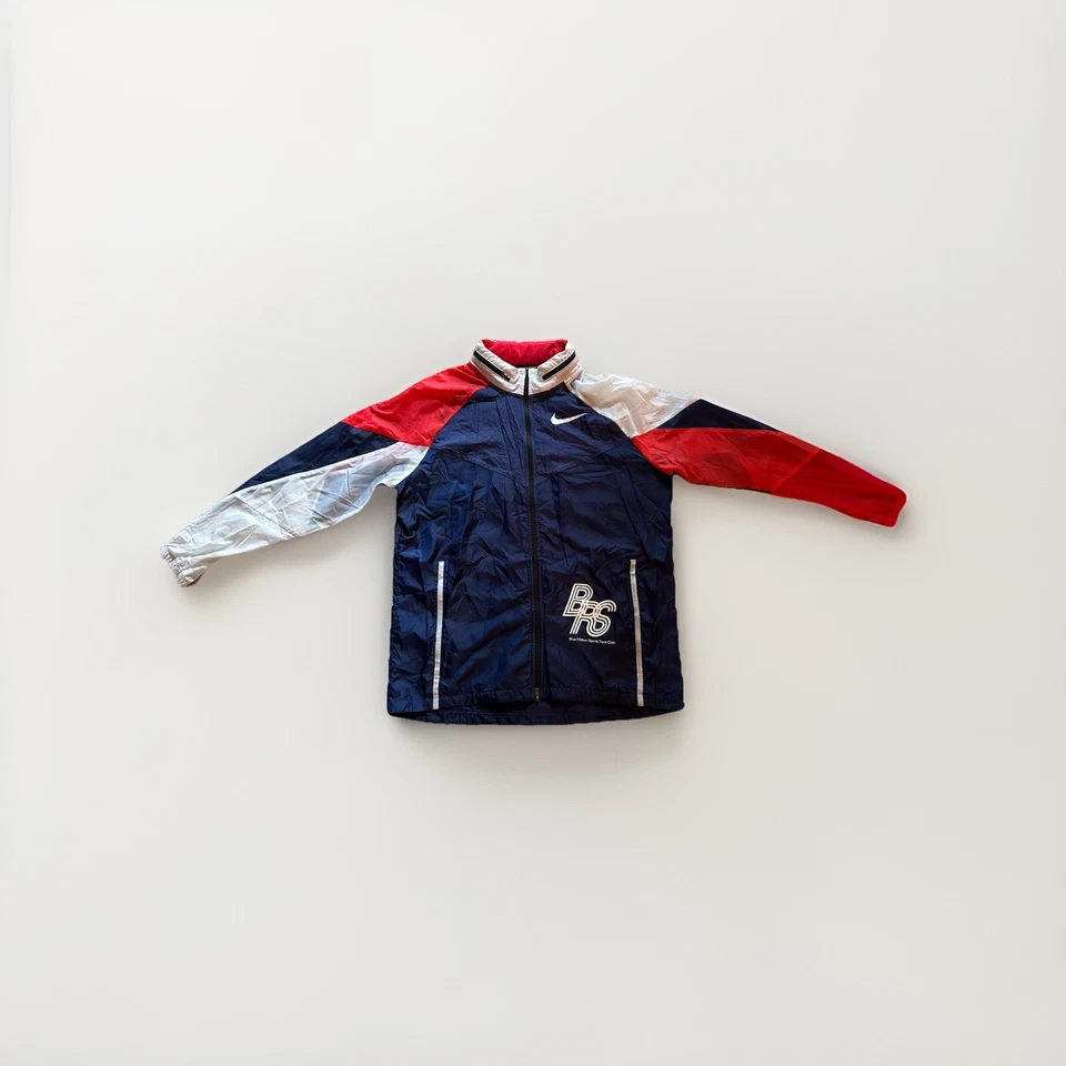 Chaqueta deportiva de colección Nike Blue Ribbon blanca/azul, grande/capucha Foto 4 de 4