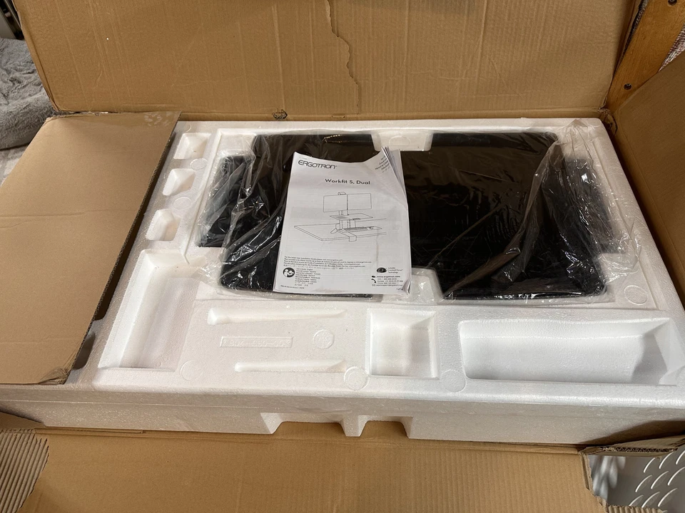 Ergotron WorkFit-S Dual Desk Mount for Monitor (33349200/NF0996) - Open Box - Image 3 of 4