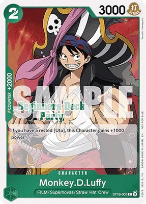 One Piece Monkey.D.Luffy (ST16-005) (V.1) UP Common Englisch NM