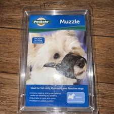 Petsafe Muzzle-Small Breeds-Black Padded for Comfort Adjustable MUZ-S-BLK B10