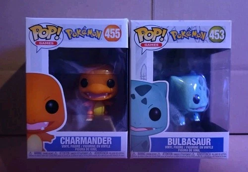 Funko Pop! Pokémon-Bulbasaur #453 & Charmander #455
