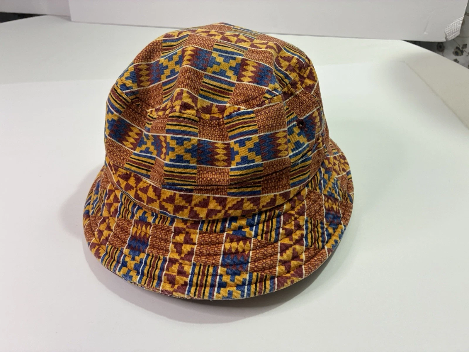 Vintage Style Patterned Bucket Hat Cotton Festival Streetwear Y2K