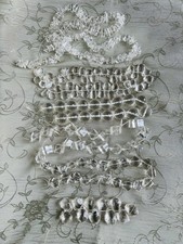6 Strands 16  Large Crystal Glass 20mm Beads and 14-23mm Designed Beads Lot