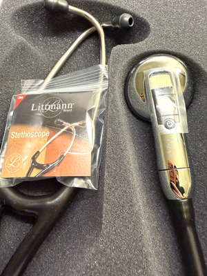Littmann 電子聴診器 3200 ブラック NEW 3M Littmann 3200 Electronic Stethoscope | Black | Bluetooth