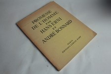 Hans Erni dessin original livre Promesse de l'homme 1953 dédicacé (72545)