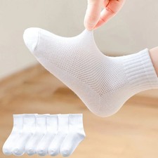 3 Pairs Children Cotton Socks Summer Boys Girls Mesh Breathable Thin Socks For K