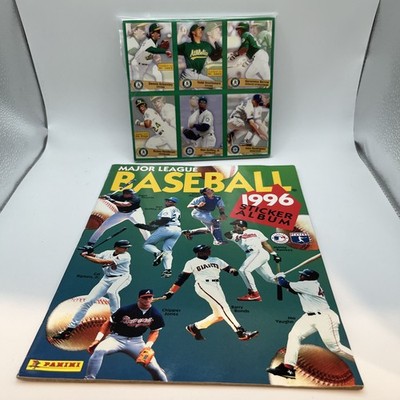 1996 MLB Baseball Panini Collectible Complete Set 246 Stickers Brand New + Album