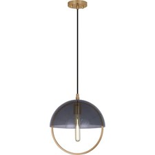 Robert Abbey Mavisten Edition Copernica Pendant, Lacquer Brass/Smoke - 602