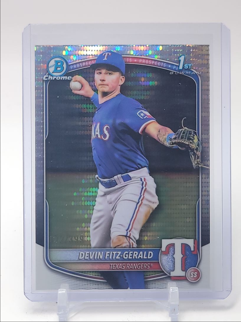 DEVIN FITZ-GERALD 2025 BOWMAN CHROME 1ST PULSAR RANGERS /399 Q5896