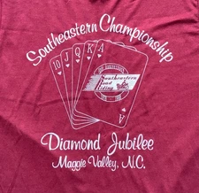 Vtg 80s Southeastern Road Riding T Shirt Championship Maggie Valley NC Small
