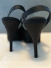 LULU TOWNSEND Peep Toe Pumps Sz 10 Black Fabric 5” Heels Hidden Platform — photo 4