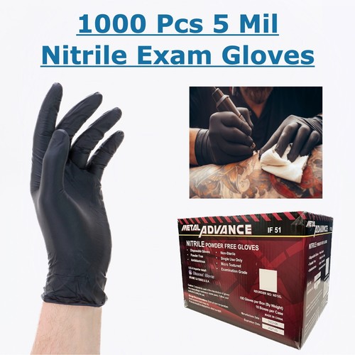 Harbor Freight Black Nitrile Gloves (7 Mil) Heavy Duty, Chemical