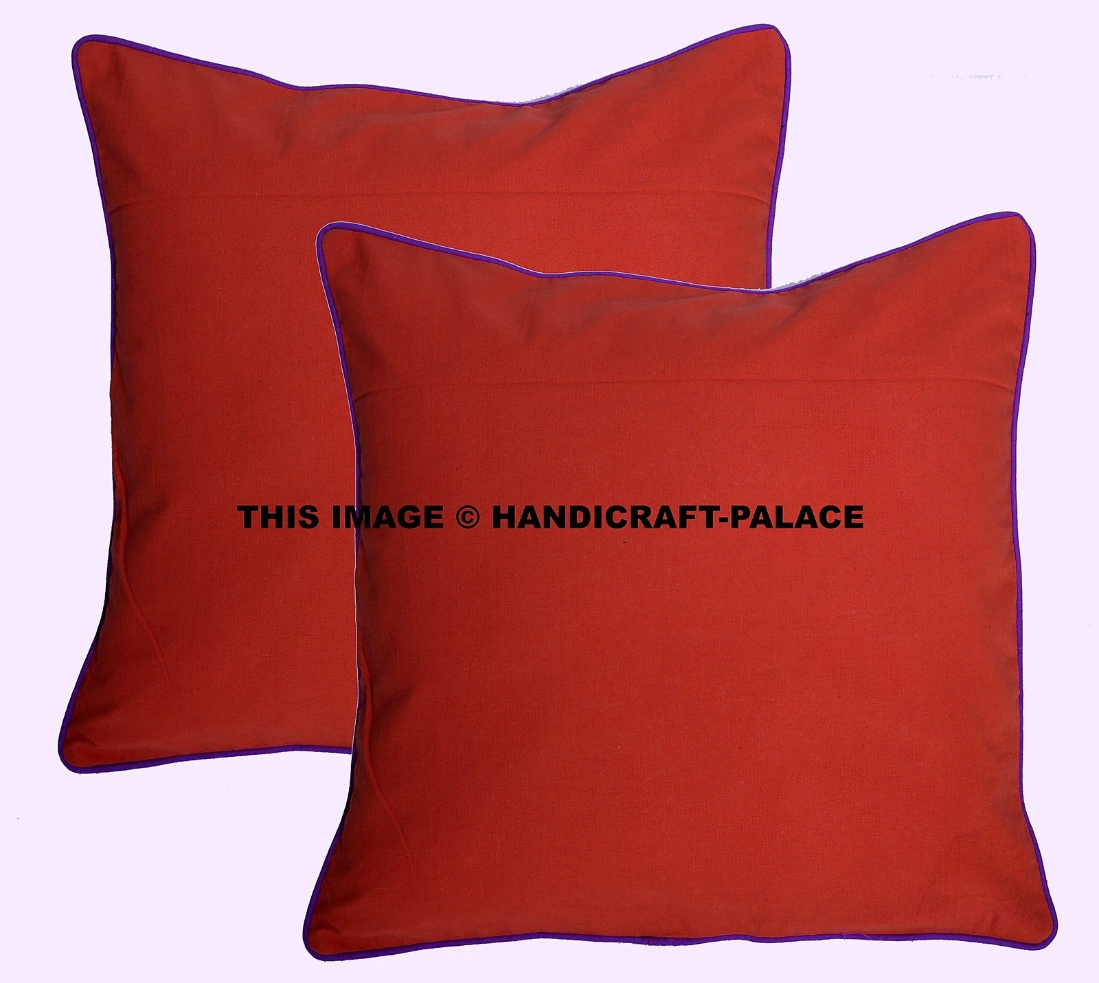 2 PC Plain Solid Pillow Case Bed Sofa Waist Cushion Cover Red Sham Cotton Throw
Opens in a new windo