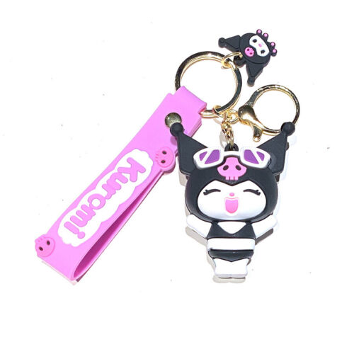 Anime Kuromi Keychain Cute Cartoon Key 3D Doll Toys Bag Pendant Game Gift - Picture 5 of 258