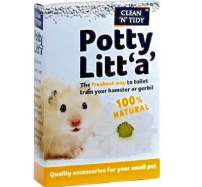 SHARPLES POTTY LITTA clean tidy small animal natural toilet litter hamster gerbil rodent