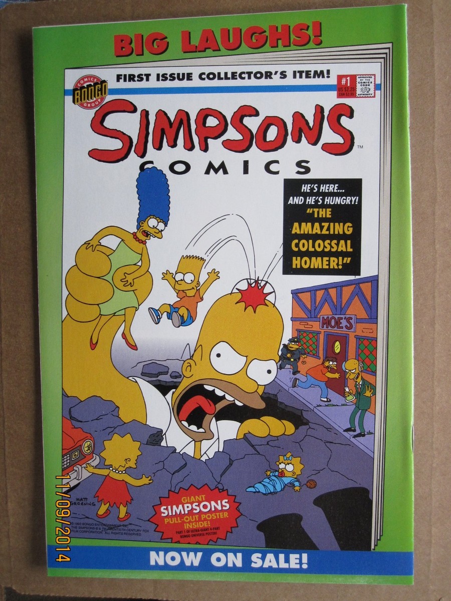 1993 BONGO COMICS GROUP ITCHY & SCRATCHY COMICS #1 | eBay