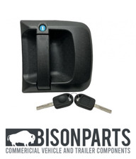 +FRONT OUTER DOOR HANDLE & BARREL & KEYS DRIVERS RH FITS MAN TGA TGL TGM TGS TGX