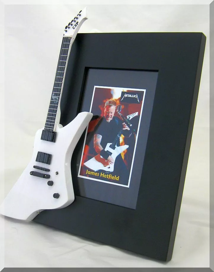 JAMES HETFIELD Miniature Guitar Frame METALLICA ESP Snakebyte