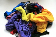 Assorted Polar Fleece Fabric Waste Offcuts Rag Rugging 1KG